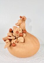 Handmade Oaxaca Clay Pumpkin with Birds & Flowers | Mexican Folk Art - Image 4