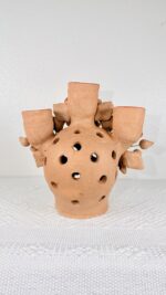 Handmade Oaxaca Clay Skull Candleholder & Luminaria | Mexican Folk Art - Image 4