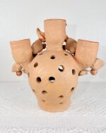 Handmade Oaxaca Clay Skull Candleholder & Luminaria | Mexican Folk Art - Image 5
