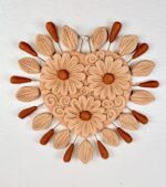 Handmade Filigrana Clay Sacred Heart Wall Decor | Atzompa Oaxaca - Image 3