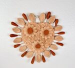 Handmade Filigrana Clay Sacred Heart Wall Decor | Oaxaca, Mexico - Image 3