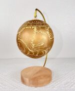 Hand-Carved Jícara Ornament | Mexican Folk Art Christmas Ornament - Image 4
