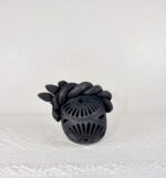 Handmade Barro Negro Skull | Oaxacan Black Clay Folk Art | Craneo Barro Negro - Image 4