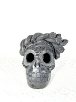 Handmade Barro Negro Skull | Oaxacan Black Clay Folk Art | Craneo Barro Negro - Image 5