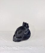 Handmade Barro Negro Skull | Oaxacan Black Clay Folk Art | Craneo Barro Negro - Image 3