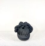 Handmade Barro Negro Skull | Oaxacan Black Clay Folk Art | Craneo Barro Negro - Image 4