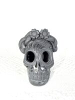 Handmade Barro Negro Skull | Oaxacan Black Clay Folk Art | Craneo Barro Negro - Image 5