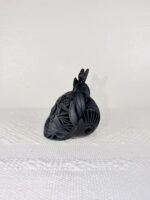 Handmade Barro Negro Skull | Oaxacan Black Clay Folk Art - Image 3