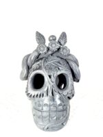 Handmade Barro Negro Skull | Oaxacan Black Clay Folk Art - Image 5
