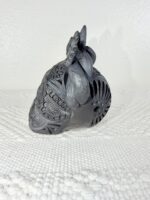 Handmade Barro Negro Skull | Oaxacan Black Clay Folk Art - Image 4